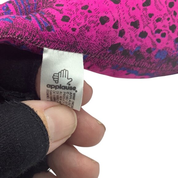 Vtg 1992 WWF Wildlife Pink Seal Plush Toy Applause 7” NEW Stuffed Animal - Picture 5 of 9